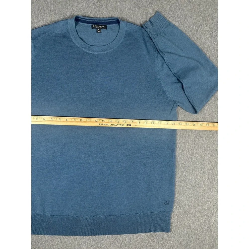 Banana Republic Merino Wool Crew Neck Sweater‎ Blue Size XL